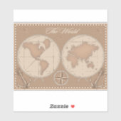 Sticker Le monde (Feuille)