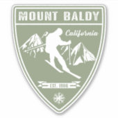 Sticker Le mont Baldy Californie (Devant)