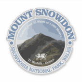 Sticker Le mont Snowdon (Devant)