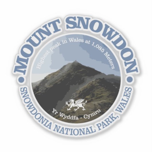 Sticker Le mont Snowdon (Devant)