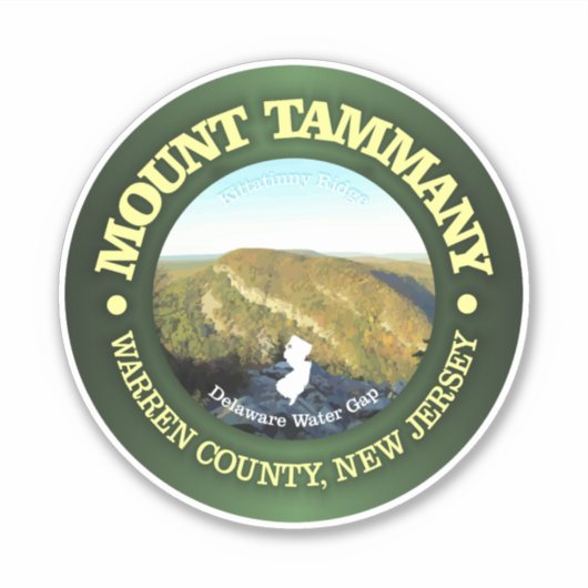 Sticker Le mont Tammany (Devant)