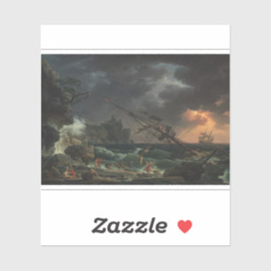 Sticker Le Naufrage de Claude-Joseph Vernet