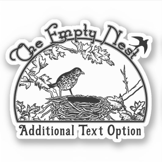 Sticker Le nid vide (Devant)