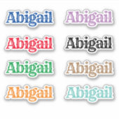Sticker Le nom Abigail (Devant)