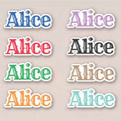 Sticker Le nom Alice