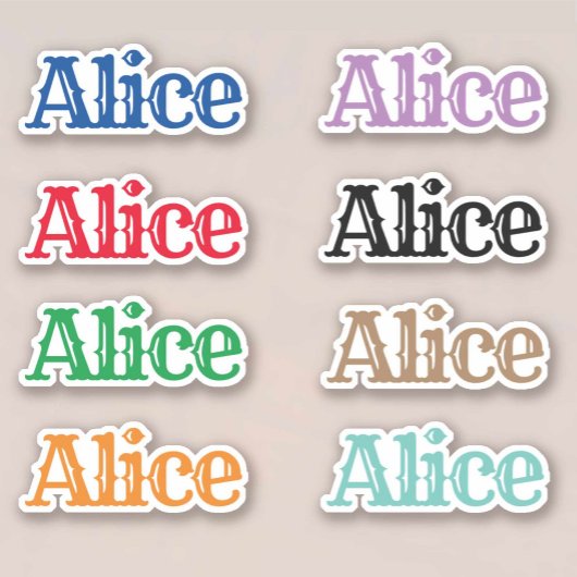 Sticker Le nom Alice