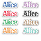 Sticker Le nom Alice (Devant)