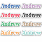 Sticker Le nom Andrew (Devant)