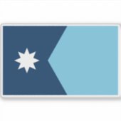 Sticker Le nouveau drapeau de l'État du Minnesota (Devant)