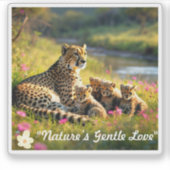 Sticker "Le paradis de Riverbank pour les guépards" (Devant)