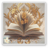 Sticker "Le paradis du ver de livre" (Devant)