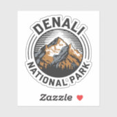 Sticker Le Parc national de Denali (Feuille)