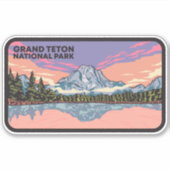 Sticker Le Parc national de Grand Teton (Devant)