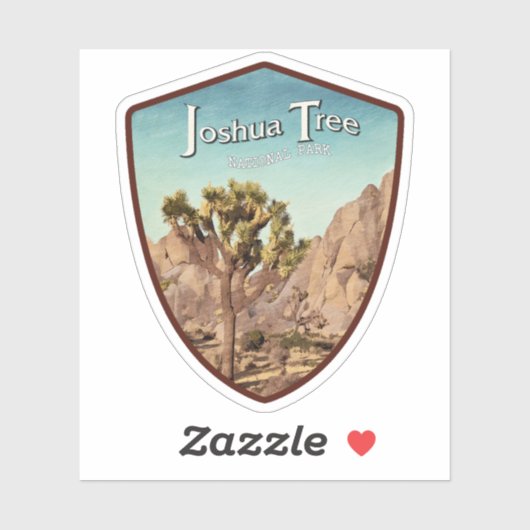 Sticker Le Parc national de Joshua Tree (Feuille)
