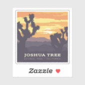 Sticker Le Parc national de Joshua Tree | Californie (Feuille)