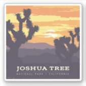 Sticker Le Parc national de Joshua Tree | Californie (Devant)