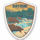 Sticker Le Parc national de Katmai (Recto)