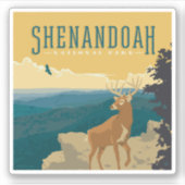 Sticker Le Parc national de Shenandoah | Cerf (Devant)