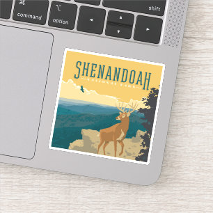 Sticker Le Parc national de Shenandoah   Cerf