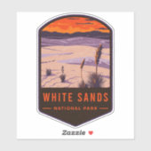Sticker Le parc national de White Sands (Feuille)