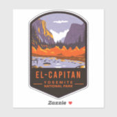 Sticker Le Parc national d'El Capitan Yosemite (Feuille)