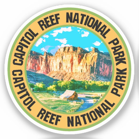 Sticker Le Parc national du Capitol Reef (Recto)