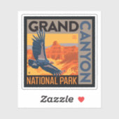 Sticker Le Parc national du Grand Canyon | Condor (Feuille)