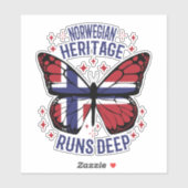 STICKER LE PATRIMOINE NORVÉGIEN EST PROFOND (Feuille)