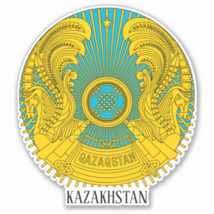 Sticker Le patriotique de l'emblème national du Kazakhstan