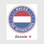 Sticker Le Pays-Bas, Breda (Feuille)
