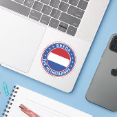 Sticker Le Pays-Bas, Breda (Ordinateur portable avec iPhone)