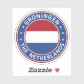 Sticker Le Pays-Bas, Groningen (Feuille)