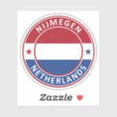 Sticker Le Pays-Bas, Nijmegen (Feuille)