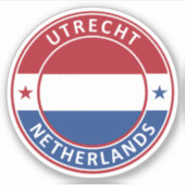 Sticker Le Pays-Bas, Utrecht (Devant)