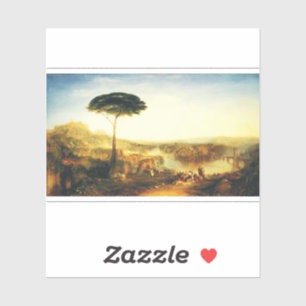 Sticker Le pèlerinage de Childe Harold par Joseph Turner