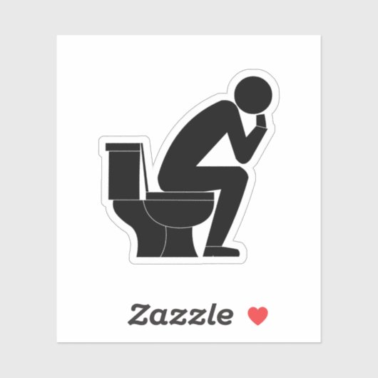 Sticker Le penseur (Feuille)