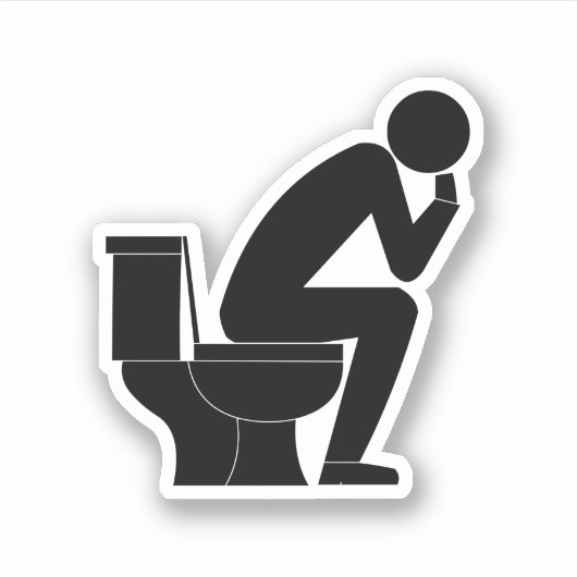 Sticker Le penseur (Devant)