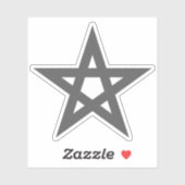 Sticker Le Pentagramme (gris) (Feuille)