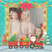 Sticker Le Père Noël en train, Noël et vacances photo (Devant)