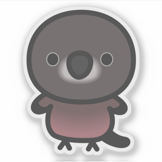 Sticker Le perroquet de Bourke (Devant)