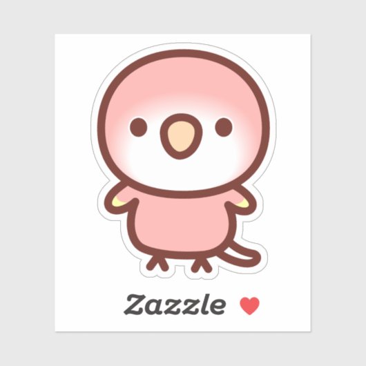 Sticker Le perroquet de Rubino Bourke (Feuille)