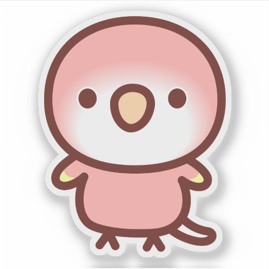 Sticker Le perroquet de Rubino Bourke (Devant)