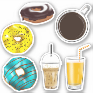 Sticker Le petit-déjeuner doit avoir un ensemble d'autocol