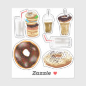 Sticker Le petit-déjeuner doit avoir volume 2 jeu d'autoco (Feuille)