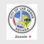 Sticker Le phoque de Las Vegas, Nevada (Feuille)