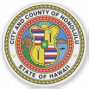 Sticker Le phoque d'Honolulu, Hawaii