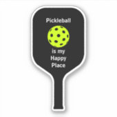 Sticker Le Pickleball Est Mon Endroit Heureux (Devant)