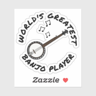 Sticker Le plus grand joueur de banjo du monde, Banjoist F