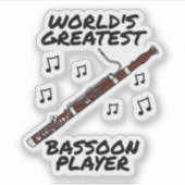 Sticker Le plus grand joueur de baston du monde, Bassoonis (Devant)