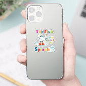 Sticker Le poisson qui aime faire des éclaboussures (Téléphone)